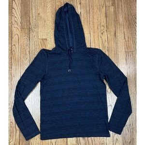 John Varvatos Pullover Hoodie Long Sleeve Sweatshirt Blue Men's Size Small